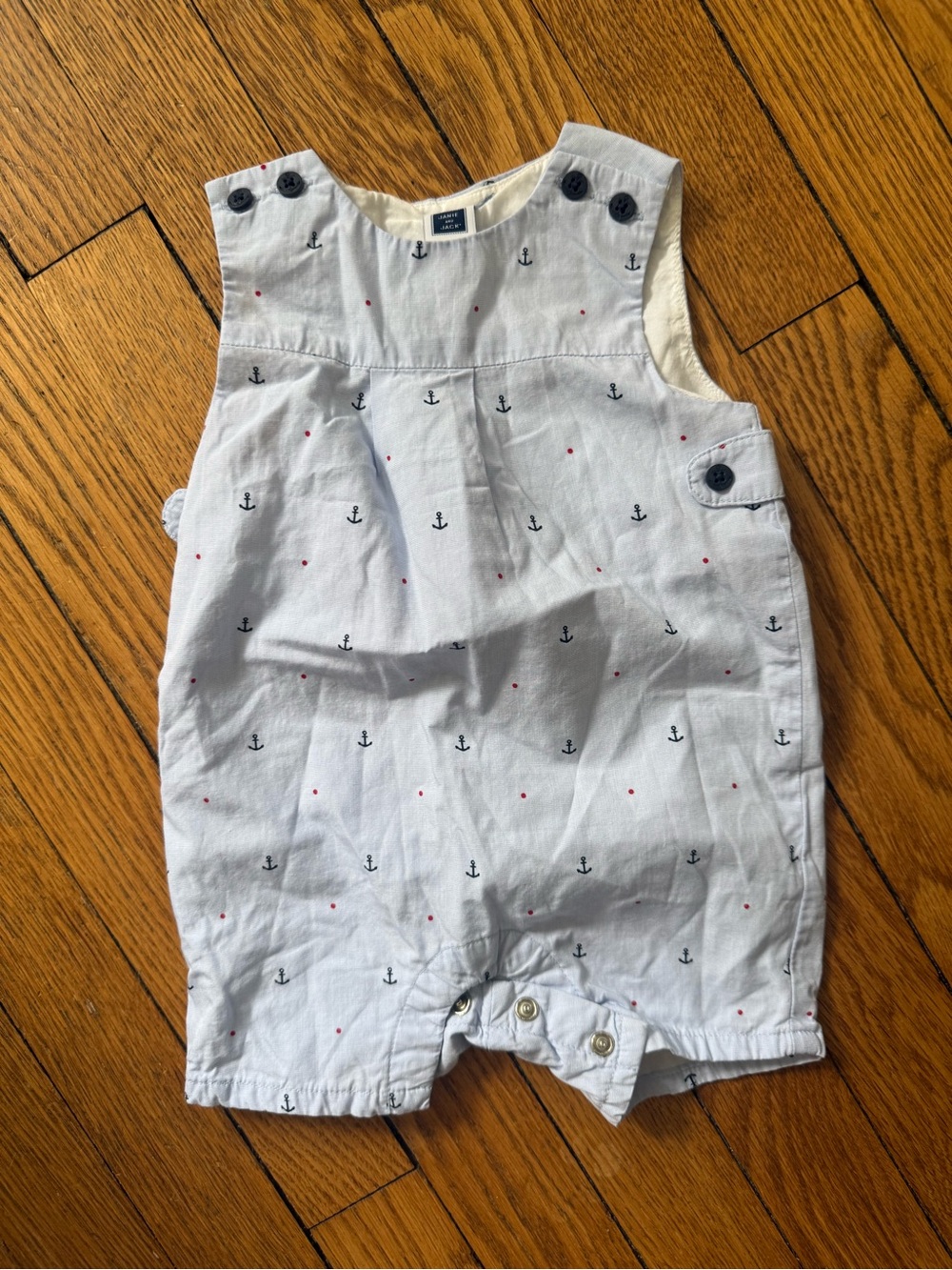 Janie and Jack Nautical Romper - Size 3-6 Months